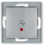 ALING-CONEL Aling-Conel PRESTIGE - 101N nyomógomb csengőjellel, jelzőfényes, 10A 250V, keret nélkül, ezüst (6010I. S) (6010I.S)