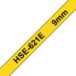 Brother Banda Etichete Brother HSE621E 9.0mm Black On Yl Heat Oem (HSE621E_OEM)