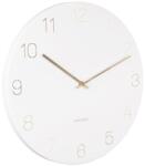 Present Time Fehér fém falióra Charmie 40 cm (KA5762WH)