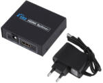 HOPE R Splitter HDMI 4Kx2K 30Hz, 1 intrare 2 iesiri, HDCP 1.4, metalic, cu alimentare, negru (SHDM1I2O4KHP)