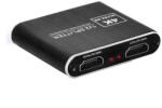 HOPE R Splitter HDMI 4Kx2K 30Hz, 1 intrare 2 iesiri, HDCP 1.4, UltraHD, slim, negru (S1I2OHD4kSHP)