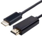 HOPE R Cablu convertor USB 3.1 Type C la HDMI 2.0, 4K 60Hz, 1.8m, negru, HOPE R (CU31CHDMI184K260)
