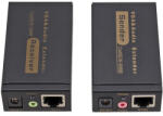 HOPE R Extender semnal video VGA pana la 100m, cu transmitator si receiver RJ45 Ethernet Cat5 6, rezolutie 1080p, HOPE R (HPREXVGALAN100M)