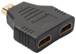HOPE R Adaptor HDMI 2 in 1 splitter, 2 intrari mama, 1 iesire tata, 1080p, negru, HOPE R (AHDM2HDMHP)