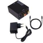 HOPE R Convertor audio digital coaxial sau optic SPDIF Toslink la audio analog 2 RCA, alimentator 220V, cablu optic, HOPE R (CADTSRCAHP)