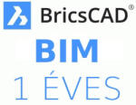  BricsCAD BIM új előfizetés 1 évre (BIM-SU-SUB-NEW-NA-1Y)