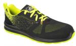Portwest FT25 Steelite Aire Trainer Védőcipő (45) S1P (fekete/zöld) (FT25BGN45)