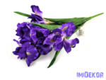  Írisz 7 ágú selyemvirág csokor 49 cm - Lila