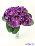  Ibolya selyem csokor 17 cm - Lila