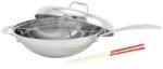 BEKA Chef inox wok 30 cm fogantyú és fogantyú indukciós wokhoz