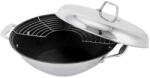 BEKA Rozsdamentes acél wok Beka Chef 30 cm titániummal és fedővel indukcióhoz / 2 fogantyúval