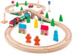  Set trenulet cu pod arcada si locomotiva cu baterii Woody Trenulet