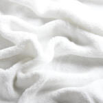 decoDoma Cearceaf cu elastic din micropluş alb 90 x 200 cm