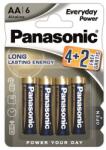 Panasonic EVERYDAY POWER szupertartós elem (AA, LR6EPS, 1.5V, alkáli) 6db /csomag (LR6EPS/6BP 4+2F) - bluedigital