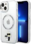 KARL LAGERFELD Husă Karl Lagerfeld IML Karl și Choupette MagSafe pentru iPhone 15 transparentă (KLHMP15SHNKCIT) Geanta, rucsac laptop