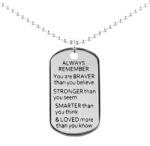  Stronger- Lant din Argint pentru barbat tip Army (NT07)