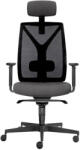 LD Seating Irodai szék LEAF 503-SY fekete-szürke fejtámlával, raktáron