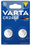 VARTA CR2450 Gombelem, 2 db (6450101402)