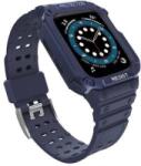 gigapack Apple Watch Series 9 45mm szilikon keret pótszíjjal sötétkék (GP-141532)