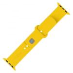 FIXED Sporty Apple Watch 38/40/41mm szilikon szíj szett sárga (FIXSST2-436-YL) (FIXSST2-436-YL)