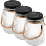 Garthen Set de lumini solare, 3 LED-uri, plastic, alb rece, 3 buc (GB34237_B_SL03)