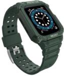 gigapack Apple Watch Series 9 41mm szilikon keret pótszíjjal sötétzöld (GP-141565)