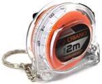 CRIANO Ruleta Compacta banda metalica cu dublu marcaj, corp transparent cu inel tip breloc, 2m x 13mm - CNO-RUL2X13-KEY (CNO-RUL2X13-KEY) - albertool