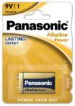 Panasonic tartós elem (6LR61, 9V, alkáli) 1db/csomag 6LR61APB-1BP / 6LF22APB/1BP (6LR61APB-1BP / 6LF22APB/1BP)