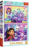 Trefl Trefl, Gabby's Dollhouse, puzzle, 2x24 piese Puzzle