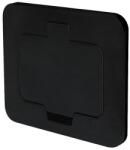 Solight 5B322B - Kültéri beépített padló aljzat IP55 fekete négyszögletes 5B322B (SL1598)