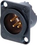 Neutrik NC4MD-LX-B XLR csatlakozó (NC4MD-LX-B)