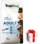 TropiDog Tropidog Premium Adult Adult Medium & Large Breeds lazac rizzsel 12kg + Meglepetés A Kutyádnak Ingynes