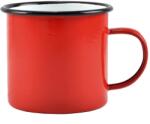 Perfect Home Zománcozott bögre 8 cm, 360 ml piros-fehér (10384)