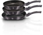Berlinger Haus 3-részes serpenyő készlet márvány bevonattal METALLIC LINE CARBON PRO EDITION - protechshop - 18 063 Ft