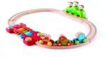 Hape Jucarie din lemn - Sina de tren muzicala Jungla (19 piese) (E3825A) Trenulet
