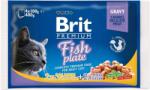 Brit Cat Pouches Fish Tányér Nedves 4x100g