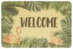 Hamat 315 Curly Print 007 Beige Welcome Flamingos lábtörlõ 40x60 cm