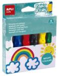 APLI Tempera készlet, ecsetvégű tubusban, APLI Kids "Paint&Fun", 6 különböző szín (LCA19415) - tintasziget
