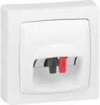 Legrand 086039 Oteo Hi-Fi hangszóró csatlakozóaljzat , csíptetős, 2 db szorítós csatlakozóval, gyors bekötéssel, fehér RAL 9010 ( Legrand 086039 ) (086039)