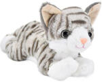 Bear Impex Fekvő plüss cica 24 cm - szürke