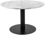 Nordic Living Fekete kerek dohányzóasztal Ascona 70 cm (2101163)