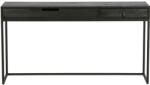 WOOOD Fekete kőris munkaasztal Frax 140 x 44 cm (373385-BN)