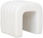Nordic Living Fehér bouclé széklet Colma 41 x 35 cm (1501225)