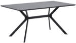 WOOOD Fekete fa étkezőasztal Arisa 200 x 90 cm (377218-Z)