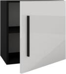 haaus Cub Kos, O Usa, Negru/Alb Lucios, MDF, 50 x 30 x 50 cm (914318)