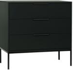 WOOOD Mutas fekete fenyő komód 94 x 52 cm (373269-Z)