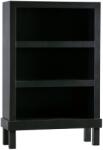 WOOOD Bona fekete fenyő könyvespolc 107 x 39 cm (200182-Z)