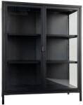 Nordic Living Fekete fém vitrin Bristana 101, 5 x 80 cm (3001045)