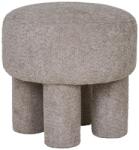 Nordic Living Világosszürke kárpitozott széklet Canba 43 cm (1501116)