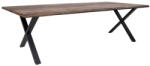 Nordic Living Sötétbarna tölgy étkezőasztal Tolon 300 x 100 cm (2201510)